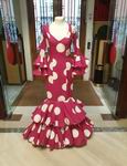 T 36. Cheap Flamenco Dresses on Sale. Mod. Tango Fucsia Lunar Blanco. Size 36 148.76€ #50760TANGOFXLNBC36